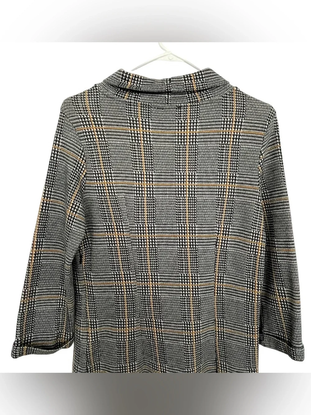 Tom Tailor Classic Houndstooth 1/2 Sleeve Funnel Neck Mini Dress EU 40/ US 8 - Picture 7 of 16
